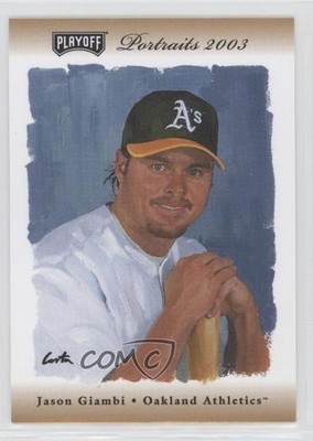 2003 Playoff Portraits Bronze 2/100 Jason Giambi #143 a2f