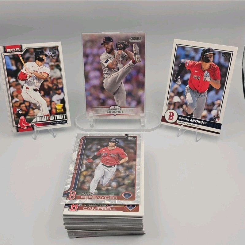 Boston Red Sox Card Lot - Roman Anthony RC, Crochet + Apprx. 50 Cards