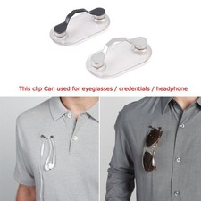 Magnetic Eye Glass Holder Spectacle Sunglasses Clip Badge Hang Magnet Hook Shirt
