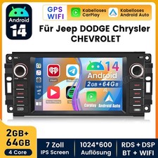 Android 15 autoradio GPS per Cherokee Chrysler Dodge RAM Jeep Grand Wrangler JK