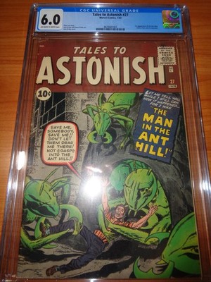 TALES TO ASTONISH #27 - CGC 6.0 FN (1962 ; 1st App. of the Ant-Man ; OW/W Pages)