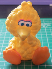 Vintage 80s Playskool Sesame Street Big Bird 4 Inch Figure Baby Toddler Toy