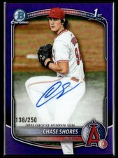 2025 Bowman Draft #CPA-CS Chase Shores Auto Purple Refractor #/250