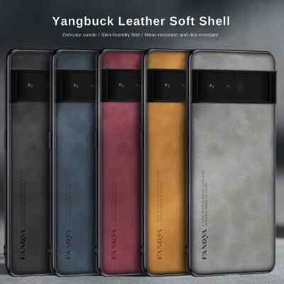 For Google Pixel 8/7A  pro  Luxury Matte Leather Case Soft TPU Phone Cover