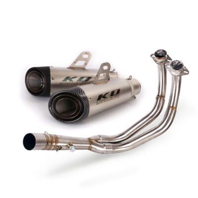 For Yamaha MT07 R7 Header Link Pipe Muffler Motorcycle Exhaust System Slip On