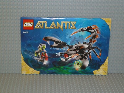 LEGO  Atlantis Bauanleitung 8076 Deep Sea Striker ungelocht instruction B1916