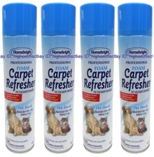 ( Lot 4 ) H.Bright Professional Foam Carpet Refresher Pet Fresh 10 OZ Each