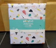 New Pillowfort Boardwalk Bound Microfiber TWIN Size Sheet Set 3 Pieces