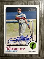 2022 Topps Heritage Minor League #206 Luis Rodriguez Autograph Auto /50 SSP