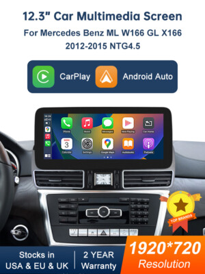 Wireless Carplay Android Auto Touchscreen Autoradio Für Benz ML W166 GL X166 NTG