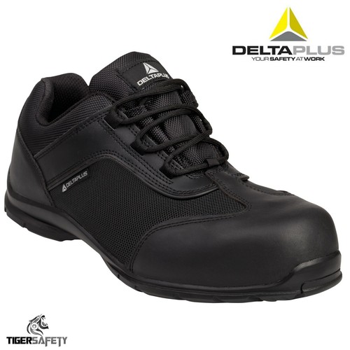 Delta Plus Big Boss S1P Hombre Negro comosite Puntera De Seguridad  Zapatillas Zapatos PPE | eBay