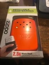 PREMIER Orange Refillable Deluxe Hand Warmer w/ Pouch 12 hour