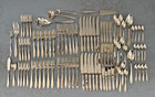 Dirigold Dirilyte Regal Gold Flatware Service for 12 + Hostess Set 94 Pc Clover