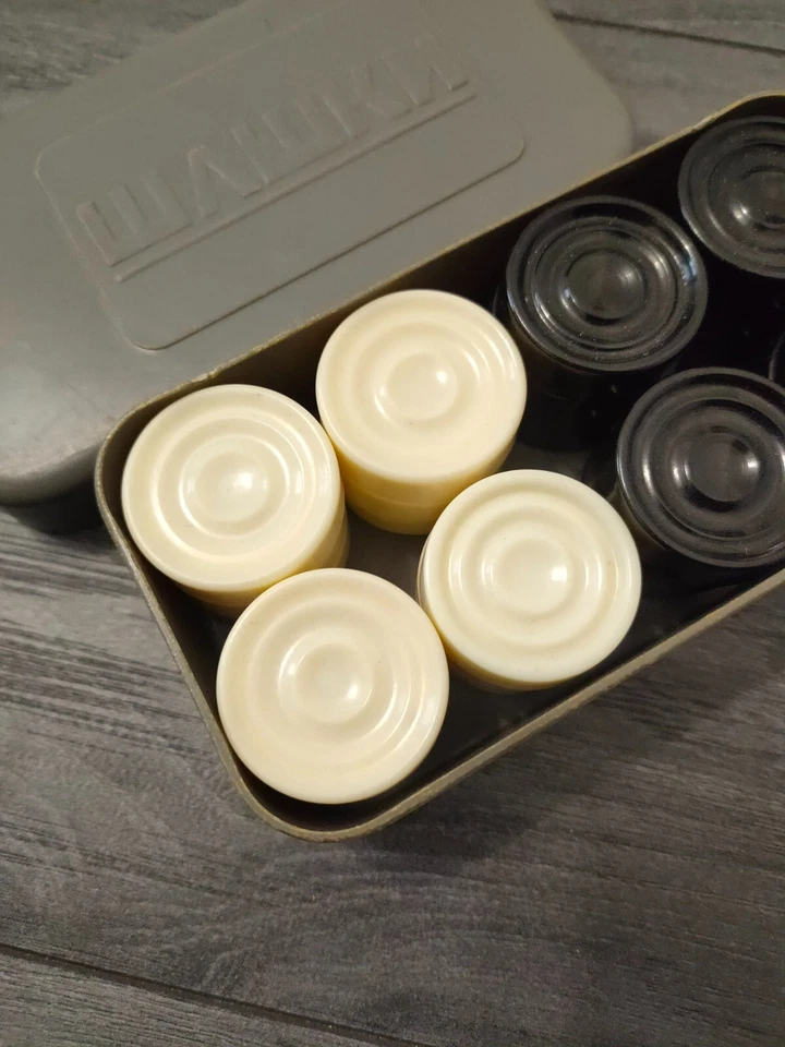 Vintage Russian Checkers Game USSR Soviet Union - Image 2 of 4