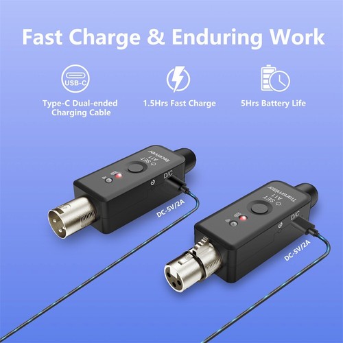 Nahtlose Leistung für dynamisches Mikrofon kabelloses System mit XLR-Konnektivi - Bild 6 von 12