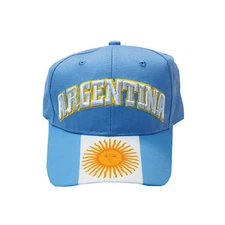 Argentina Adjustable Cap Hat  100% Cotton Flag National Team Sports Soccer 