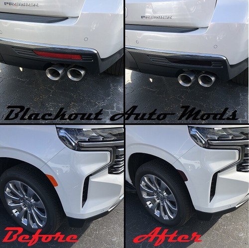 Front Rear Reflector Blackout Kit Fits 2025 Chevy Suburban Smoke - Foto 11