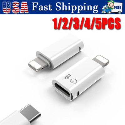 USB Type C Female to iOS Male Adapter For iPhone 14/13/12/11/XR/XS/SE 3