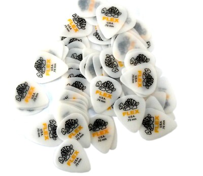 Dunlop Guitar Picks Tortex Flex Standard 72 Pack .73mm Medium (428R.73)