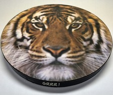COMPLETE Springbok 1973 Circular GRRR Tiger Puzzle in Original Round Box