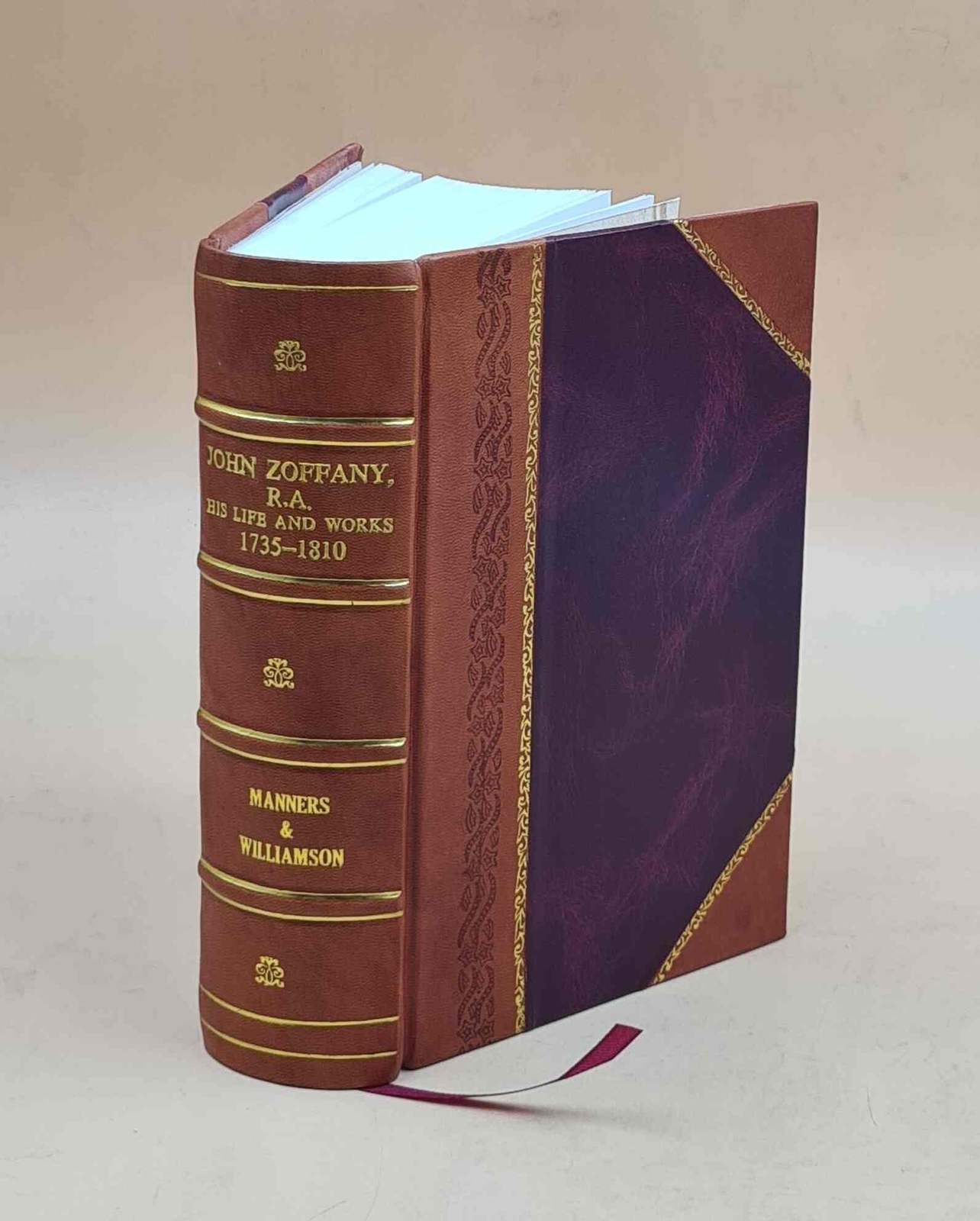 John Zoffany RA Biography and Artworks 1735-1810 Leather Bound 1920 Edition