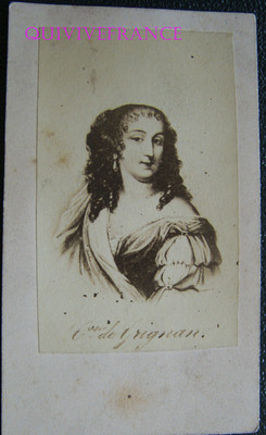 PCV522 - PHOTO CDV the Countess of GRIGNAN after a drawing