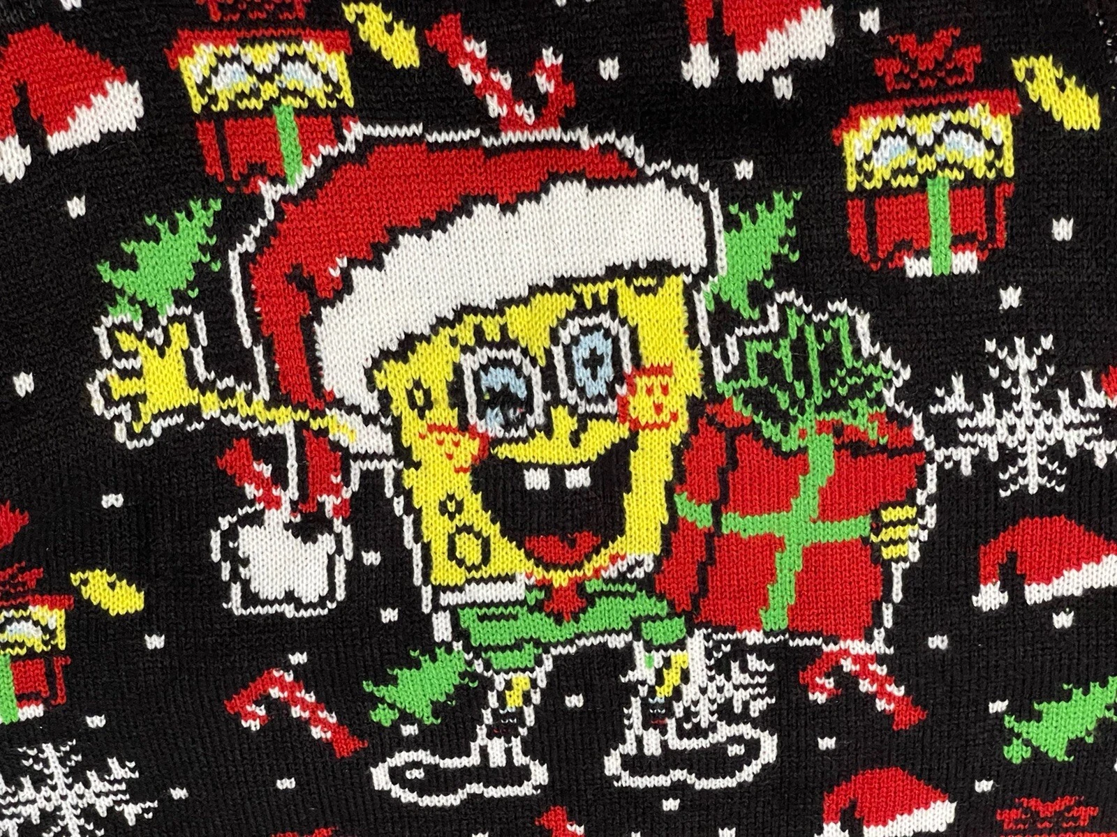 SpongeBob SquarePants Nick 90s Ugly Christmas Sweater Men’s Medium NWT