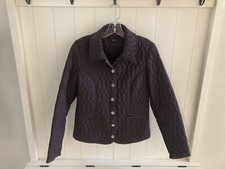 Women's Tommy Hilfigure Button Front Qulited Jacket - Brown - Size Small
