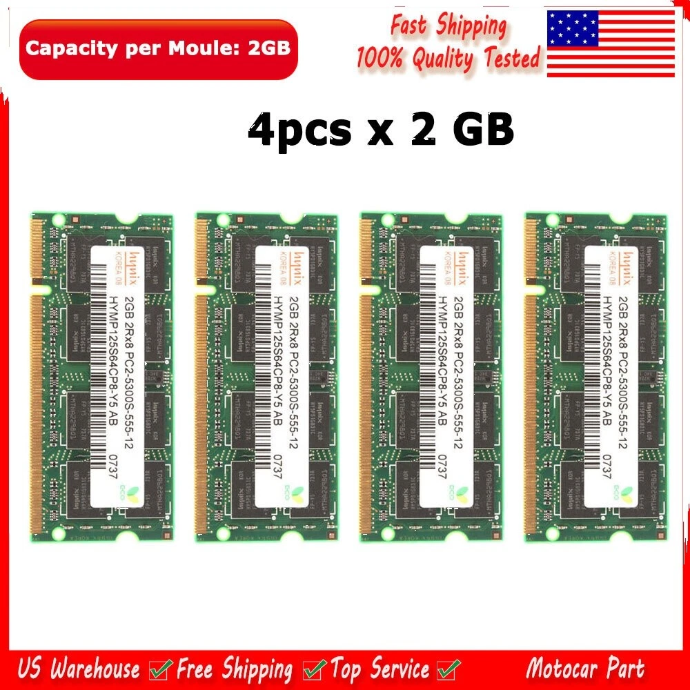 Hynix PC2-5300 DDR2-667 Computer Memory (RAM) 8 Gb capacidad total