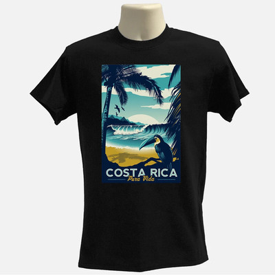 Costa Rica T-shirt, Vintage Travel tee, graphic T-shirt, Nature Tee, Summer Tee