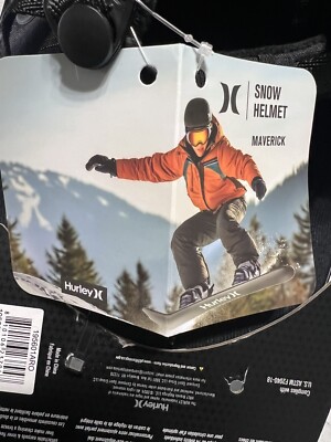 Hurley Maverick Adult Snow Helmet, Color: Black Size: M | eBay