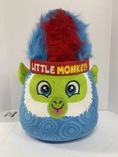 Kipp Brothers Daddy’s Little Monkey 19” Plush Blue Red Awesome Toy Pillow