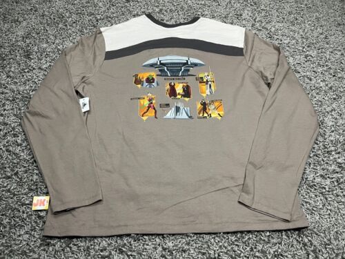 NEW Star Wars Shirt Adult XL Gray Coruscant Yoda Ahsoka Anakin Jedi Disney Parks