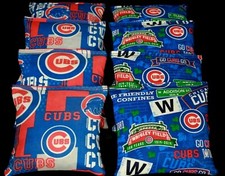 CHICAGO CUBS Cornhole Bean Bags 8 ACA Regulation Toss Bags MLB Fans Gift