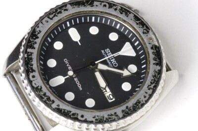 Seiko Diver 7S26-0020 automatic watch runs/stops, rotor 7s36B, for repairs-21948