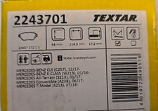 Textar Rear Brake Pads fits Mercedes-Benz E-Class CLS