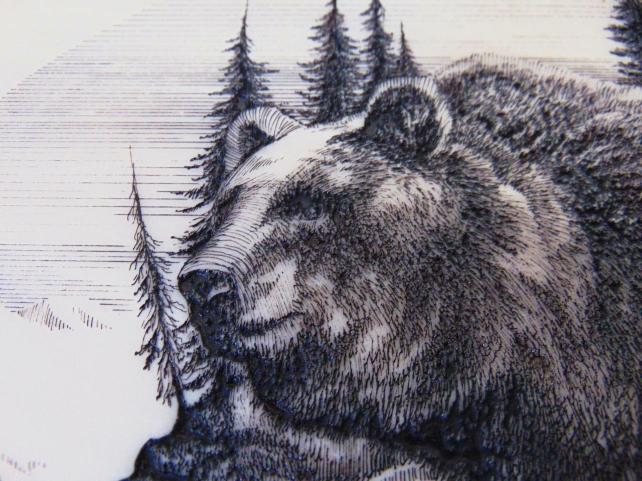 Kiana Alaska Mint Bear Etched Marble Art by Bill Divine eBay