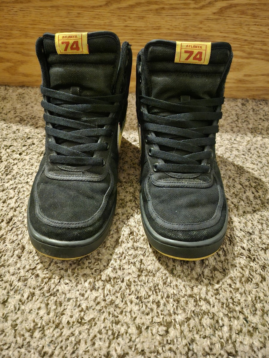 Customized Nike 2003 Vandal High Atlanta 74\' black men\'s size 11 Nike 2003 Vandal High Atlanta 74 main image 2