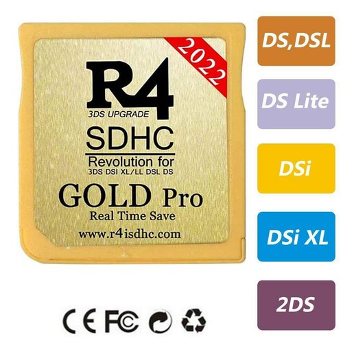 2023 R4 Gold Pro SDHC for DS/3DS/2DS/ Revolution Cartridge With USB