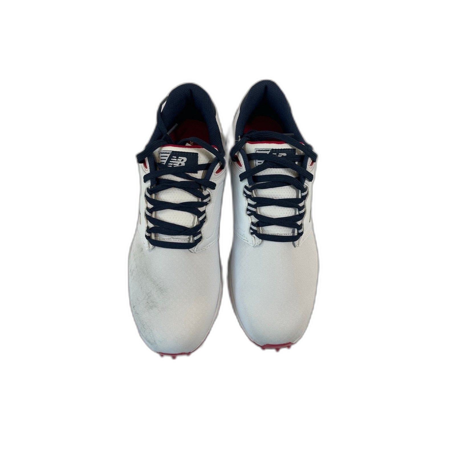 New Balance Men's Striker v3 Golf Shoe, White/Blue/Re… Gem