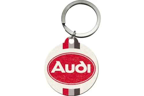 Original Audi keyring "logo" stainless steel keyring pendant RS Quattro