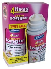 Johnsons 4Fleas Room Flea Fogger Twin Pack with IGR
