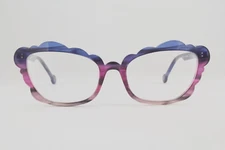 Authentic LA Eyeworks CASTANET 193 55mm Blue Violet Pink Glasses Frames Japan