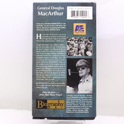 その他 Biography: General Douglas Macarthur [VHS] Biography: General Douglas MacArthur VHS 1996 733961140248| eBay