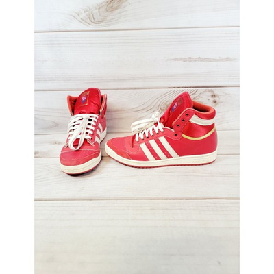 #ad Adidas Top Ten Originals High Top PCI 789002 Mens Size 10 Red White Gold Stipes $31.20