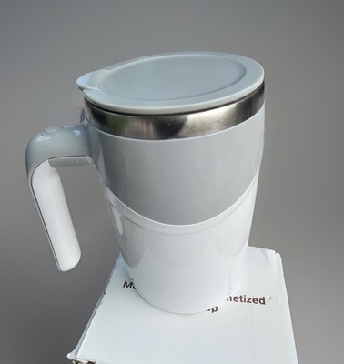 Self Stirring Coffee Mug Automatic Magnetic Mixing Cup 380ml Stainless Steel NEW