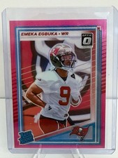 2025 Panini Donruss Optic - Rated Rookie Emeka Egbuka #265 Pink Prizm (RC)