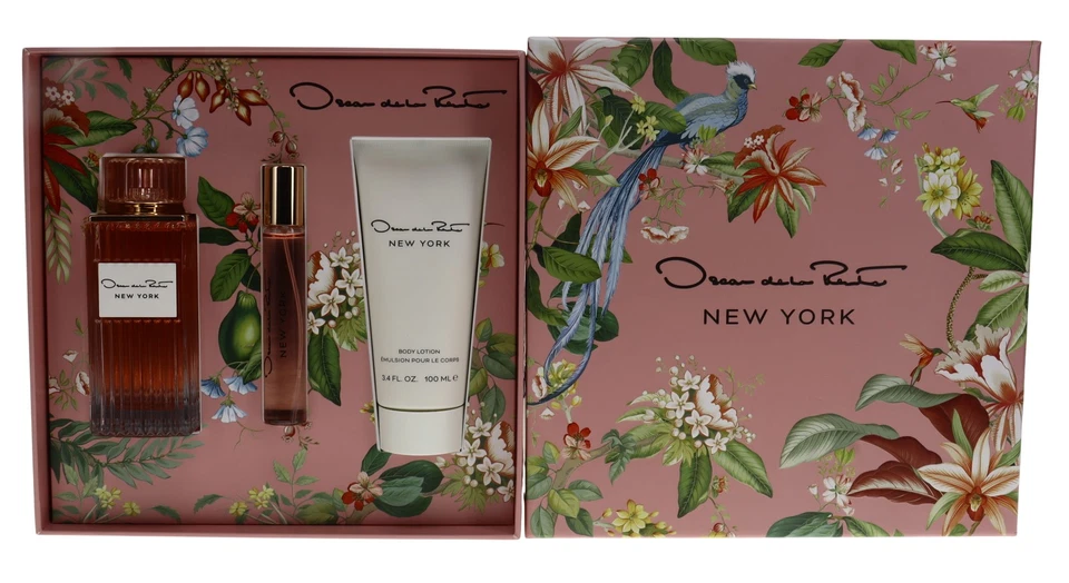 Oscar de la Renta New York Juego de regalo de 3 piezas para mujer 100 ml EDP + 10 ml EDP + 100 ml Foto 4 de 4