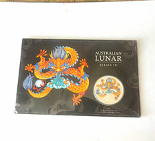 2024 Australia $1 Silver 0.9999 Lunar Series III Year of the Dragon 1oz