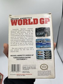 Michael Andretti's World GP NES Nintendo Complete CIB Good Condition! Nice!